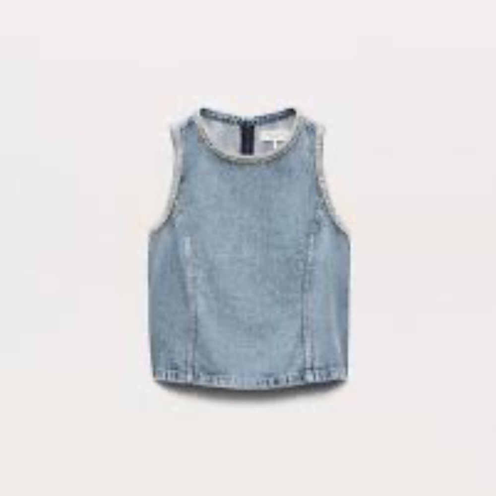 Rag & Bone Ultra Featherweight Myla Top in Pacific Jewel NEW Size SMALL